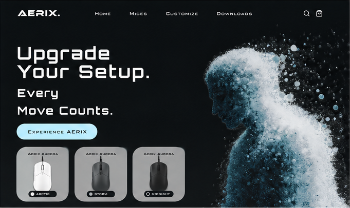 AERIX website preview